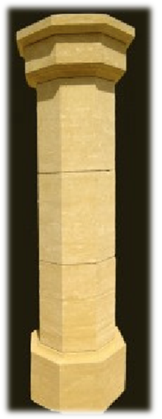 pilier en pierre naturelle, colonne en pierre naturelle, pilier portail, pilier de portail, poteau pour portail